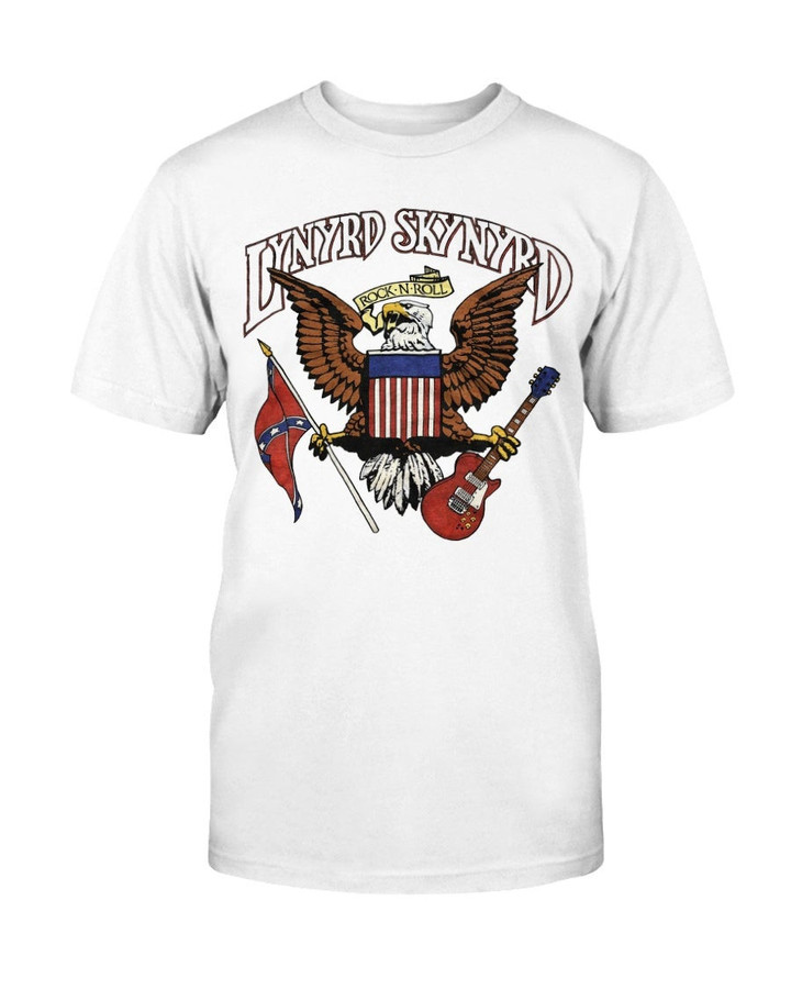 Vintage 1987 Lynyrd Skynyrd Rock Band Tour Graphic T Shirt 070921