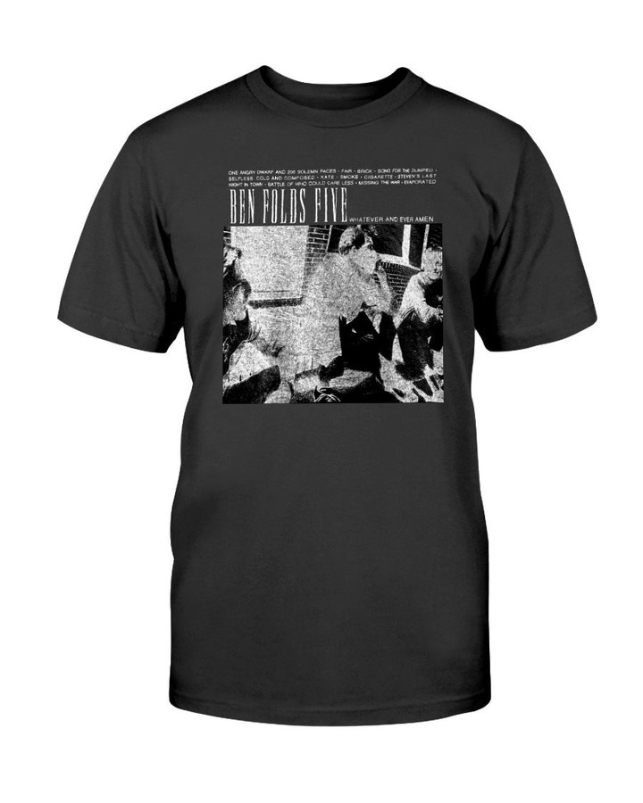 Vintage 90S Ben Folds Five Band Alternative Rock Power Pop Single Concert Tour T Shirt 070921