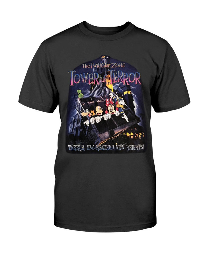 90S Disney Tower Of Terror Ride Promo Mickey Mouse T Shirt 062921