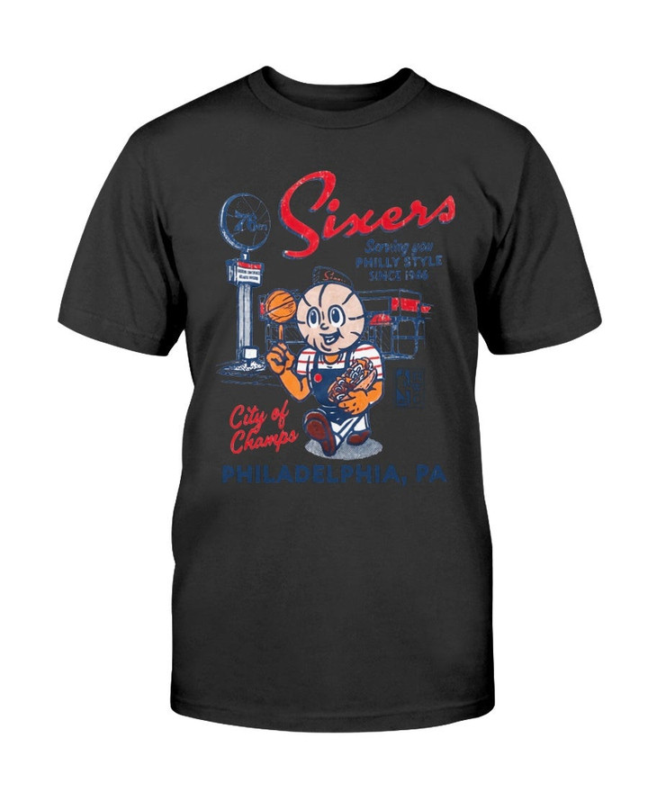 Mitchell  Ness Philadelphia 76Ers T Shirt 070621