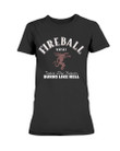 Petite Black Fireball Label Ladies T Shirt 090421