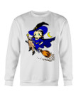 Vintage 90S 1995 Betty Boop Cartoon Character Witch Flying On A Broom Halloween Sweatshirt 090821