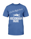 Vintage 80S On The Right Track Rockingham Park Horse Racing T Shirt 080821
