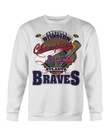 Vintage 90S Mlb Atlanta Braves Baseball 1995 Eastern Division Champions Sweatshirt 071321