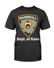 Overkill Heavy Metal Thrash Rock Band 1995 New York New Departt Of Kaos Button Down Work T Shirt 072121