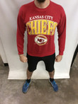 Vintage 90s 1993 Kansas City Chiefs Football Red  Yellow Classic