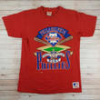 Vintage 1990s Philadelphia Phillies Baseball Nutmeg Mills Red T In Good Condition