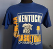 80s Vintage Kentucky Wildcats University UK 1988 Basketball Championship Sweet Sixteen Final Four Kansas City college T Shirt   MEDIUM