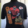 80s 90s Vintage Kansas City Chiefs football cartoon T Shirt   XL X LARGE