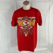 Vintage Logo 7 Kansas City Chiefs T shirt Red Football 1993 Afc West