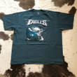 Vintage Philadelphia Eagles T shirt Green Reebok Helmet Logo