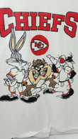Vintage Looney Tunes Taz Bugs Sylv Kansas City Chiefs T shirt 1994 Usa