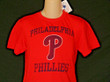 Philadelphia Phillies T shirt 8 Vintage Red Top Baseball New