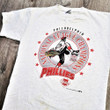 Vintage 1993 Philadelphia Phillies T Shirt Vtg 90s Tees Usa Made