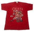 Vintage 90s Kansas City Chiefs Taz Looney Tunes Shirt A1