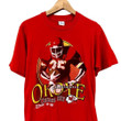 Vtg 90s Kansas City Chiefs Christian Okoye Football Graphic T Shirt M