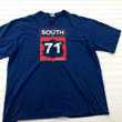 Vintage Mj Soffe Kansas City 71 South Blue Graphic T shirt Adult 3t