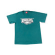 Vintage Philadelphia Eagles T Shirt S Green Logo