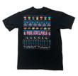 Philadelphia Neon Bells Puffy Vintage 90s Tourist Usa Stitch Black T shirt