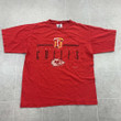 Vintage Logo Athletics Red 1996 Kansas City Chiefs T shirt Adult L
