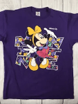 Vgc Vtg Minnie Mouse Kansas City Graphic T shirt Usa Purple