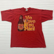 Vintage Red Kansas City Chiefs Light Beer We Love You T shirt Adult