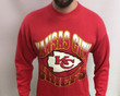 Vintage 90s 1995 Kansas City Chiefs Football Red Gold Super Bowl Champions Classic Usa
