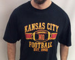 Vintage 90s Kansas City Chiefs Football Classic Black Red Super Bowl Champions T shirt 2
