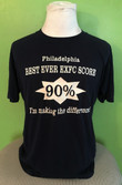 Vintage 90s Philadelphia Best Ever Exfc Score 90 Im Making The Difference 1990s Tee TeesVintage 90s Clothing