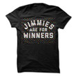 Jimmies Are For Winners   Philadelphia T shirt Design   Black T shirt With Multi color