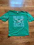 Rare Vintage S Kelly Green Philadelphia Eagles Jerome Brome Customized Teeshirt Football