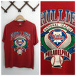 Vintage 90s Philadelphia Phillies Red T Shirt