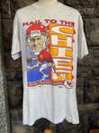 Vintage Sportswear Kansas City Chiefs Football Joe Montana Caricature Cartoon
