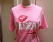 Vintage Tshirt 1980s I Love Philadelphia Tee Top Shirt Pink Red Lips