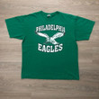 Vintage Philadelphia Eagles T Shirt S Green Short Sleeve Anvil 00s