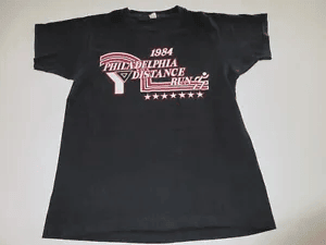 Vtg 1984 Philadelphia Pa Ymca Run Marathon T shirt Adult