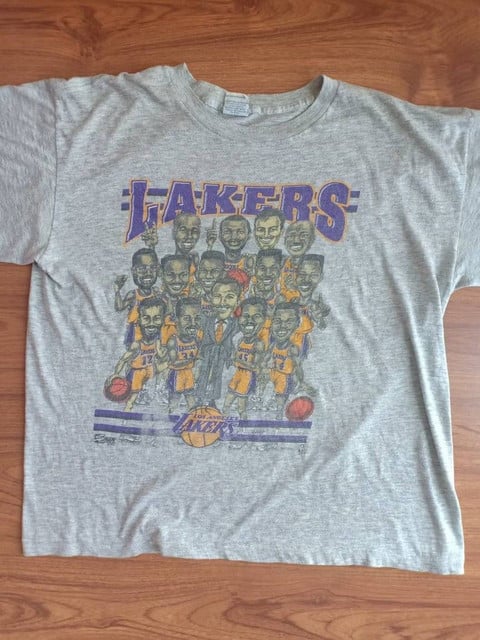 Rare Vintage La Lakers Caricature 90's Nba Basketball Salem Sportswear -  StanyStore