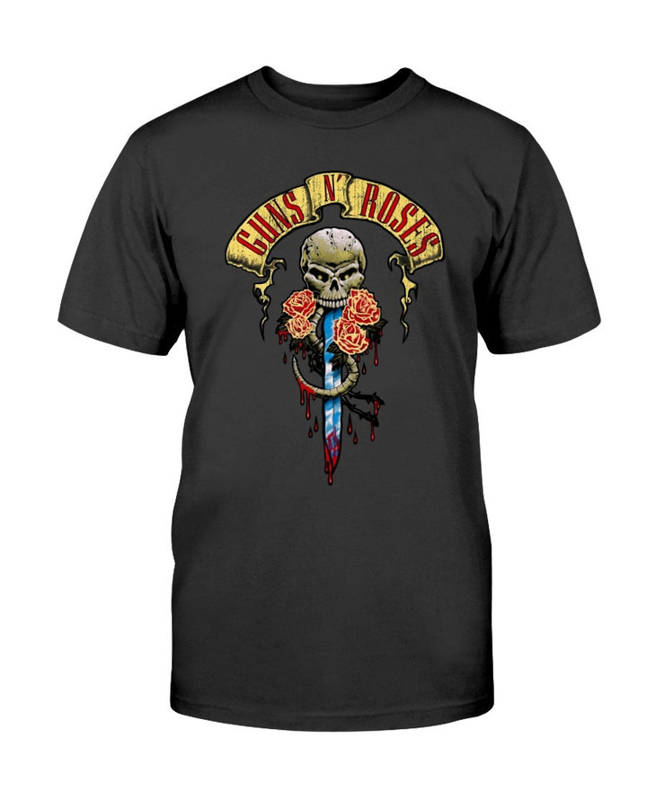 Guns N Roses Skull Sword T Shirt 211007