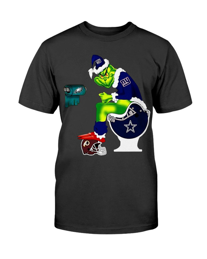 Grinch New York Giants Football Shirt Dallas Cow Philadelphia Eagles Grinch Nfl T Shirt 210914