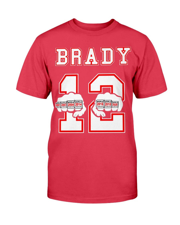 Tom Brady  7 Rings  12  Nfl  Football  Superbowl Champion T Shirt 210922