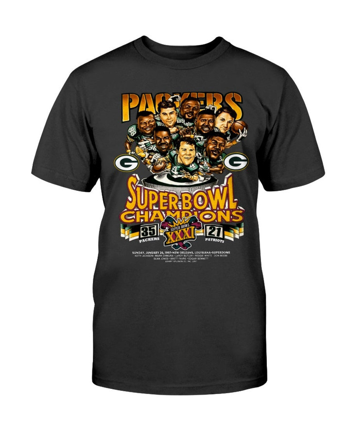 Vintage Green Bay Packers 1997 Super Bowl T Shirt 210929