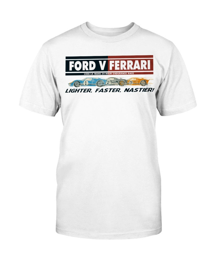 Johnson Motors Inc Ford V Ferrari Tee Defect Hole T Shirt 210915