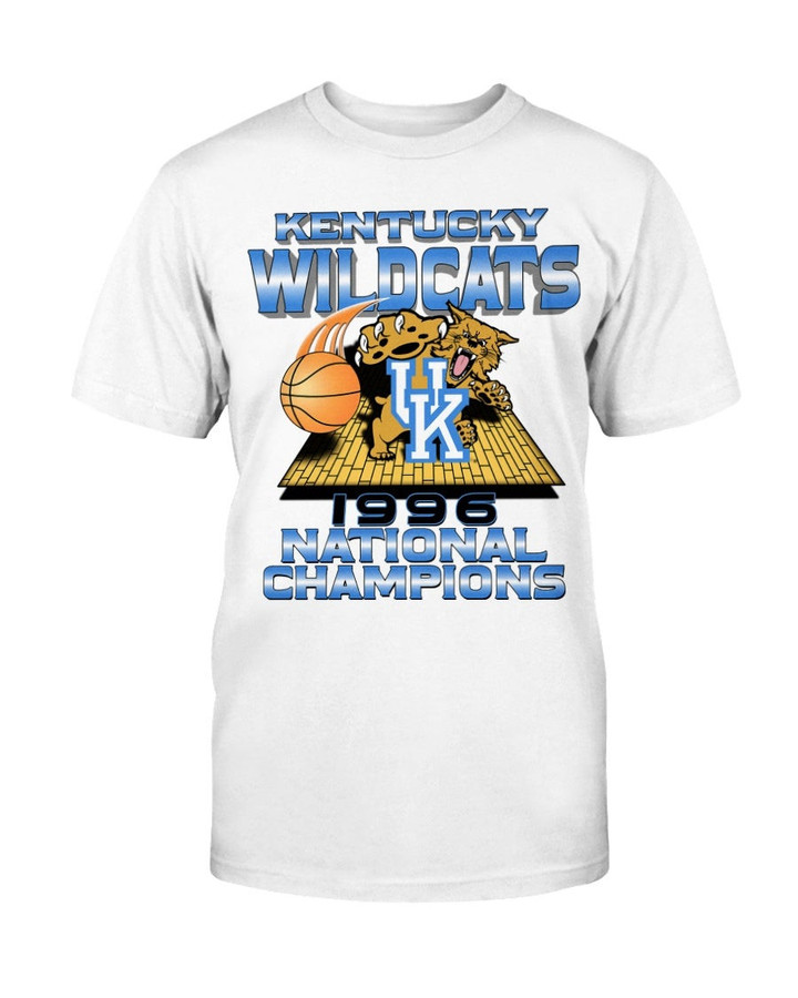 University Of Kentucky Wildcats 1996 Ncaa Basketball Champions T Shirt 090621