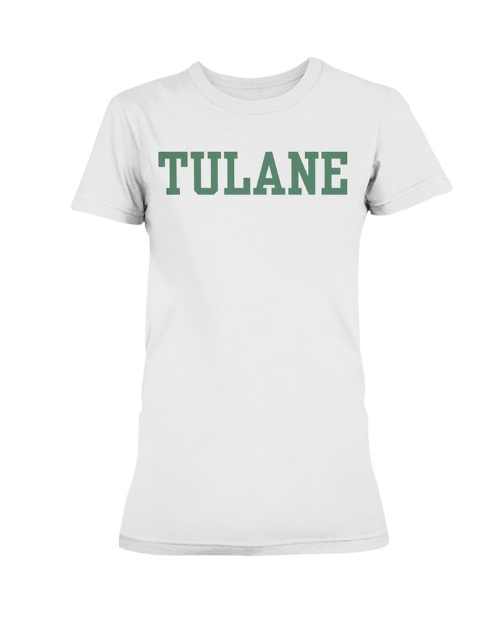 1990S Large Vintage Tulane University Spell Out Ladies T Shirt 082521