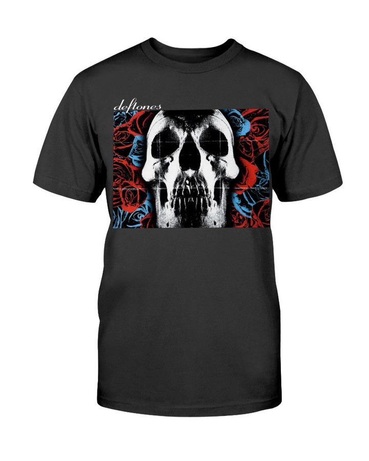Vintage Deftones Self Titled Album Skull And Roses Album Art Concert Tour T Shirt 090421