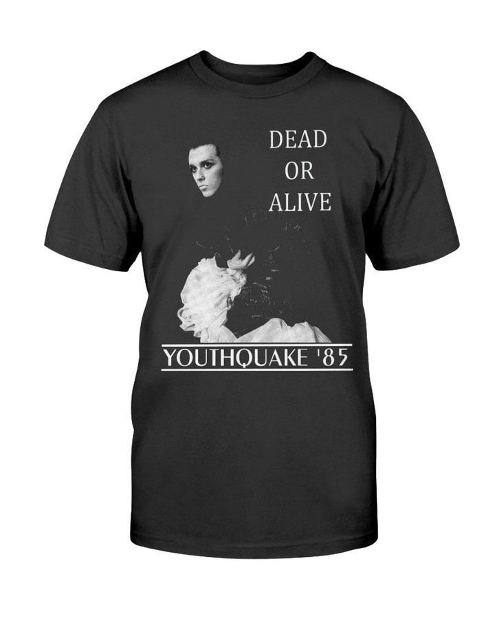 Dead Or Alive Pete Burns T Shirt Quake Soft Black Tee New Wave Goth Gothic Transgender Boy George T Shirt 210913