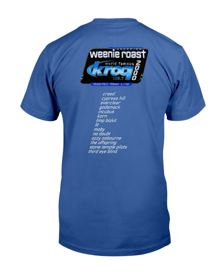 Kroq Weenie Roast Concert Vintage 2000 T Shirt 090121