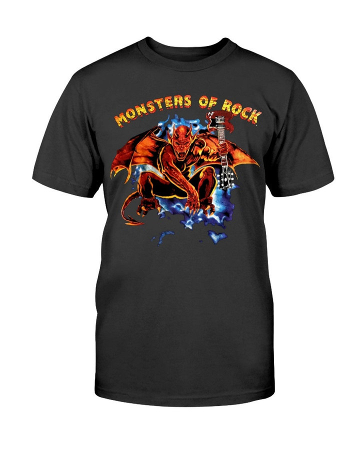 Vintage 1991 Monsters Of Rock Concert Tour T Shirt 082821