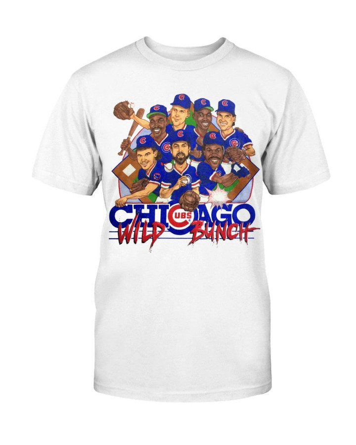 80S Chicago Cubs Wild Bunch Caricature Vintage 1989 Chicago Cubs Mlb Baseball Bobblehead T Shirt 082421