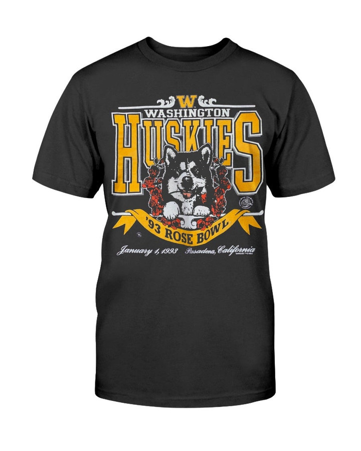 Vintage 1992 Washington Huskies Rose Bowl Jumper T Shirt 210913